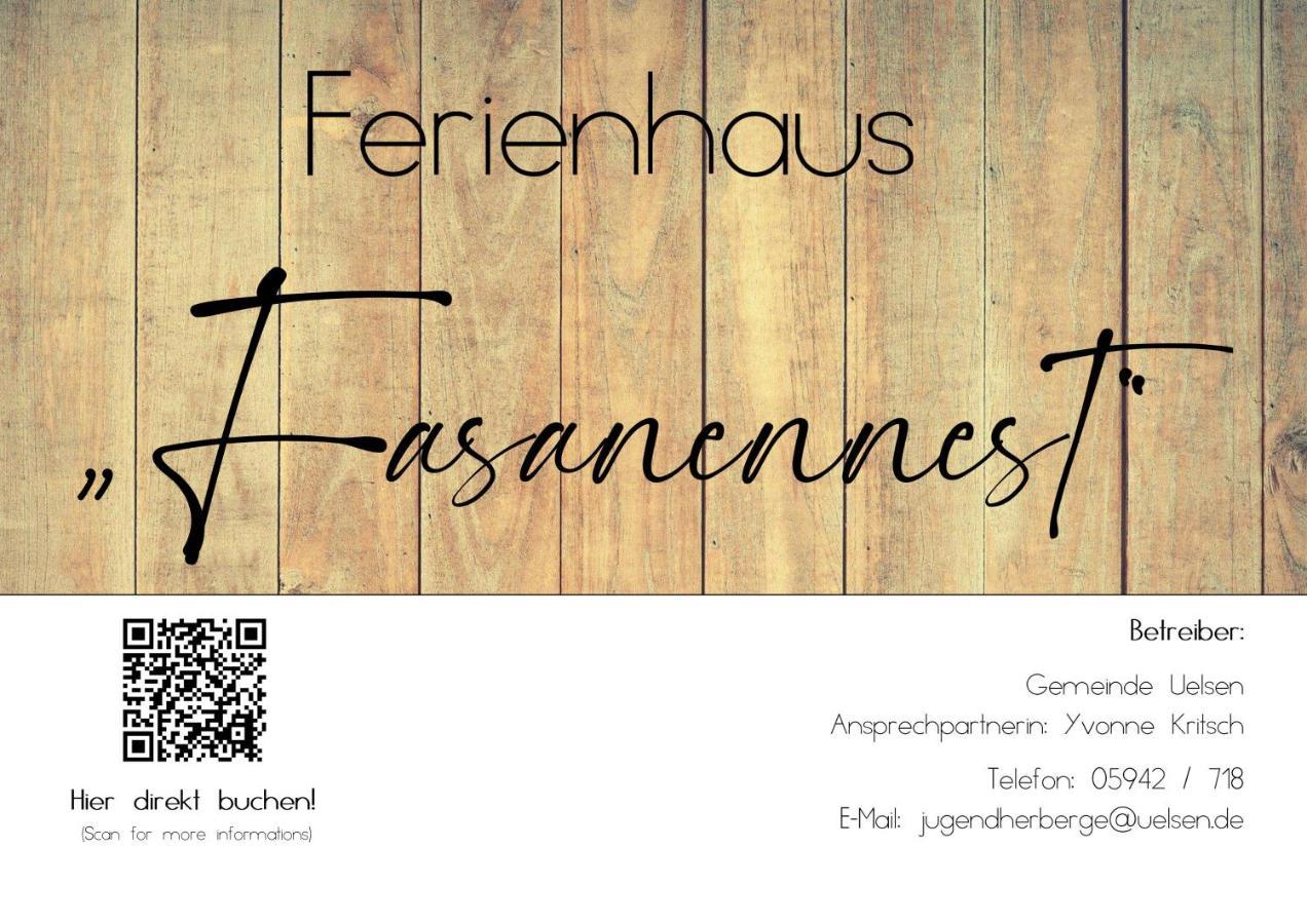 Ferienhaus Fasanennest 尤尔森 外观 照片